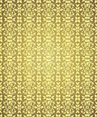 Golden brown floral vector background