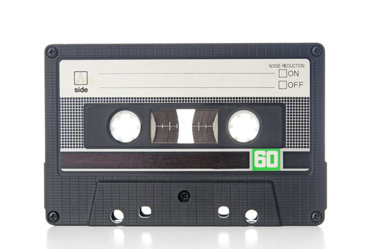Old audio cassette closeup