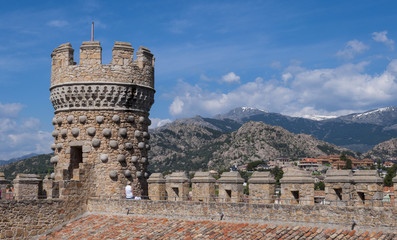 Naklejka premium Castillo de Manzanares el Real, Madrid