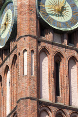 Fototapeta na wymiar Architecture of historical city hall in Gdansk, Poland