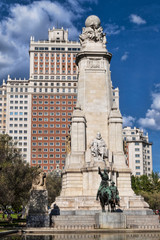 Monumento a Cervantes, Plaza España, Madrid
