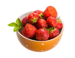 Strawberry in the bowl