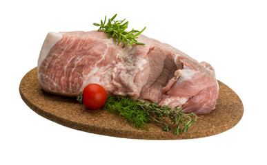 Raw pork meat