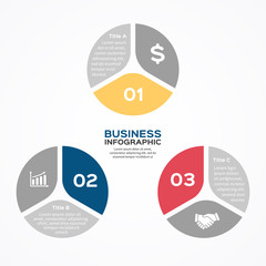 Vector circle diagram infographic for business presentation