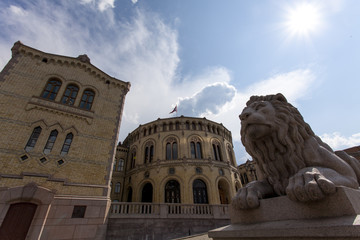 The Storting (Norwegian Parliament) in Oslo - Norway