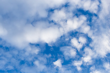 beautiful clouds in the blue sky