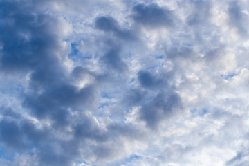 beautiful clouds in the blue sky