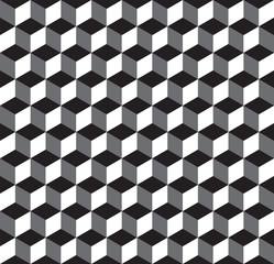Seamless Geometric Cube Texture Pattern