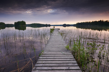 old pier in Finland