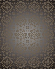 Dark floral vector background