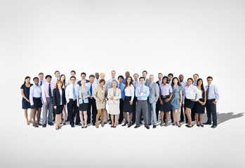 Large Group of Multiethnic Business team