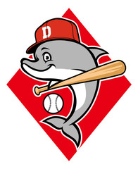 dolphin baseball mascot