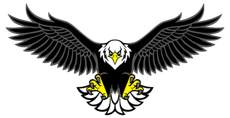 eagle mascot spread the wings
