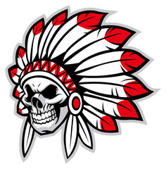 indian skull chief