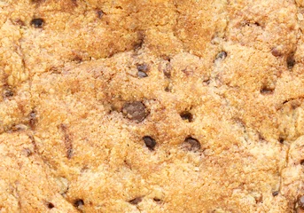 Foto op Plexiglas Texture of chocolate chip cookie © amstockphoto