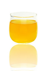 Fresh orange juice isolated on white background with clipping path.