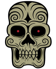 Vector illustration of Skull