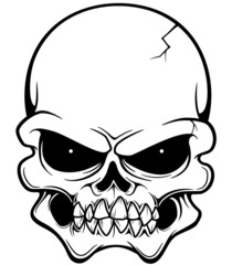 Vector illustration of Skull