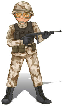 A brave soldier