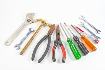 Many Tools on white background