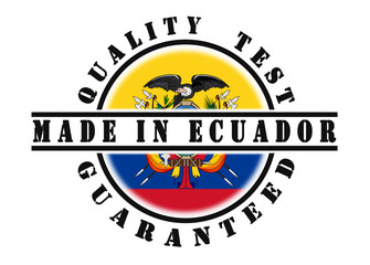 Quality test guaranteed stamp