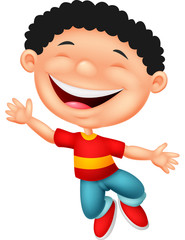 Happy boy cartoon