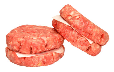 Raw Quarter Pound Beef Burgers