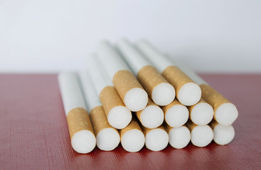 cigarettes stacked