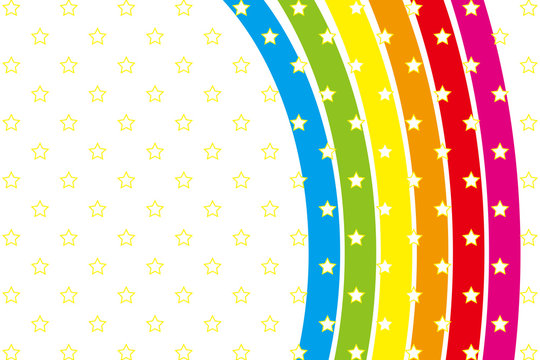 #Background #wallpaper #Vector #Illustration #design #free #free_size #charge_free #colorful #color rainbow,show business,entertainment,party,image 背景素材壁紙 （虹の輪, 虹, 虹色, レインボー, 七色, 星, 星の模様, 星模様）