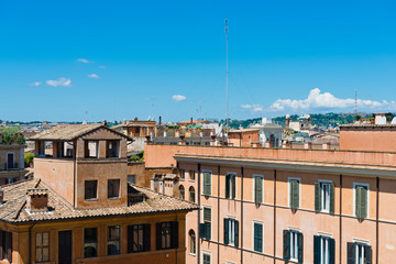 Fototapeta na wymiar view of panorama Rome, Italy, skyline