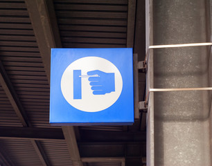 Signpost with ticket validation