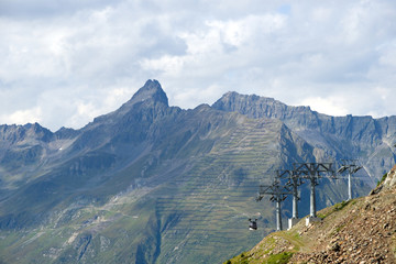 Sessellift in den Alpen