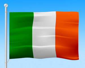 Ireland Flag Means European Nation And Irish