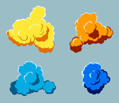 Set of clouds.