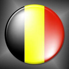 Belgian Badge Indicates Waving Flag And Badges