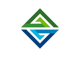 letter A, G, N, L square logo icon corporate business company