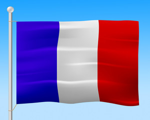France Flag Means French Country And Nationality