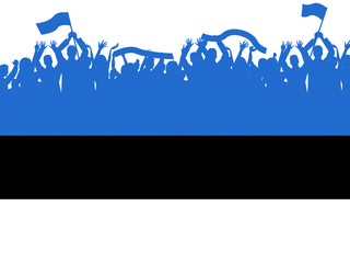 Estonia Copyspace Represents National Flag And Copy-Space