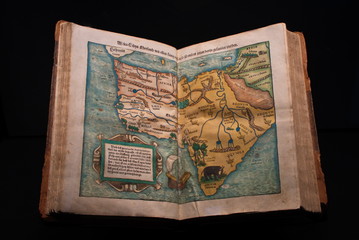 Histor. Afrikakarte von S. Münster, 1546; Bayer. Staatsbibl.