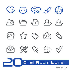 Chat Room Icons // Line Series