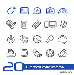 Computer Store Icons // Line Series