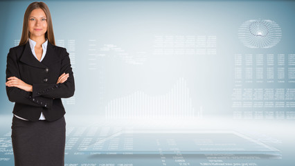 Businesswoman in a suit