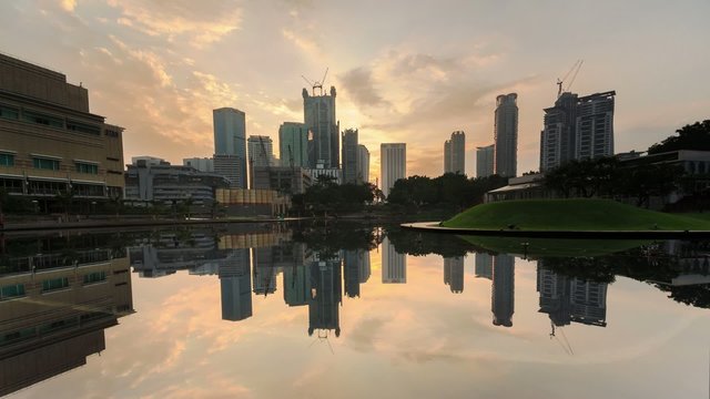Time lapse sunrise of Kuala Lumpur city, 1080p resolution.