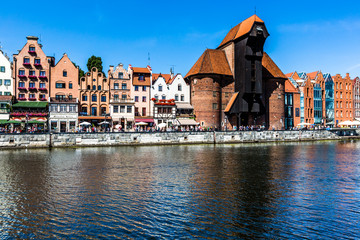 Fototapeta premium Picturesque scenery in the Old Town of Gdansk in Poland