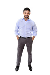 Fototapeta premium young attractive business man in corporate portrait