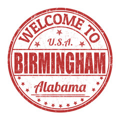 Welcome to Birmingham stamp