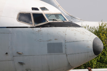 Fototapeta na wymiar Abandoned Passenger Plane