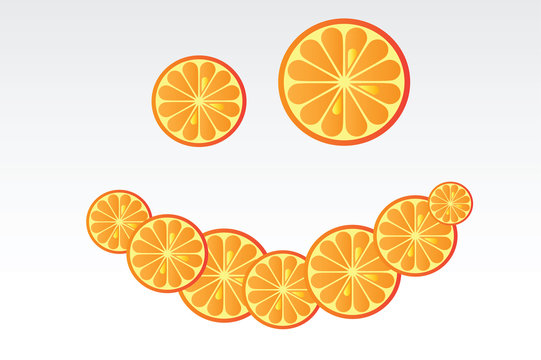 Juicy orange background
