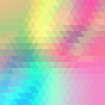 Multicolor Abstract Background Consisting of Triangles © Anlo