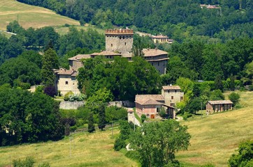 Fototapeta na wymiar Montechiaro Burg - Montechiaro castle 01